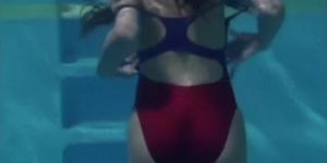 Her Three Swimming