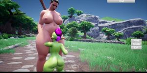 Feign gameplay PAWG BBW ork pussylicking