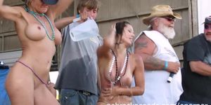 Fresh Real Women Competing In Biker Rally Wet Tshirt Contest (Gorgeous , Florida )