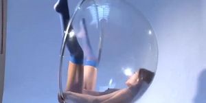 Dominika C in bubble chair