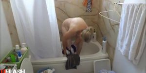 Grandma in shower