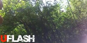 Flash in the forest