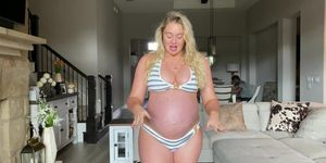 Youtube Iskra Pregnant 9 Month By BBC Swimwear Try On !