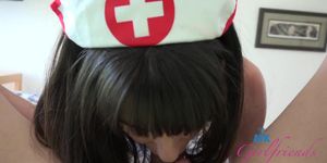 Your naughty nurse is back, and wants anal!
