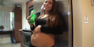 Pregnant Bloated Belly