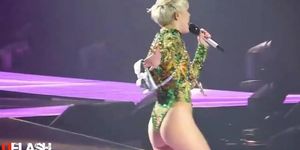 Miley Cyrus - Twerks With Her Butt in the Air