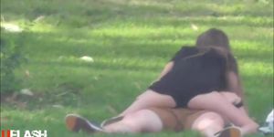 Couple caught Dry Humping In A Park