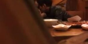 Caught Eating Pussy in Restaurant