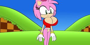 Amy Rose the Hedgehog Breast Expansion