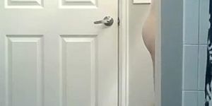 Beautiful MILF Wife getting out of shower