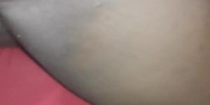 Wet jamaican pussy getting fingered backways