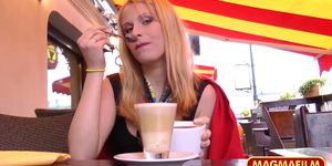 MAGMAFILM - Anal German babe flashes in public