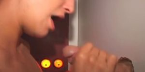 Wild Brunette Amateur Blowjob And Facial At A Glory Hole - video 1