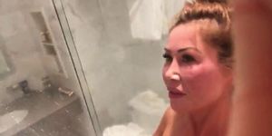 Large Rainy Boobies In The Shower