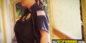 OMG Female Busty Cops get a LOAD of Black Dick insider her Pussies