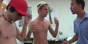GAY PAWN SHOPS - Straight fraternity pledges blow and fuck - video 1