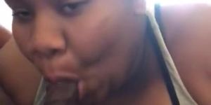 Bbw Sucks Huge Bbc Chocolate Dick In Her Mouth