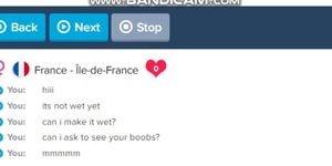 French milf cumming on Chatrandom/omegle