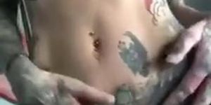 Bad Ass Tattoo Girl's Selfie