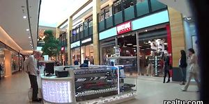 Fantastic czech nympho is seduced in the mall and plowed in pov