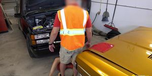 Roadside - Car Guru MILF Fucks Her Car Mechanic
