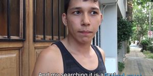 Straight latino gets cum