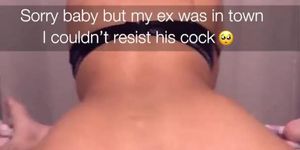 Your big booty Asian gf cheating on Snapchat