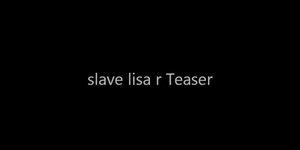 Cum slave slut lisa playing with her tits - video 1