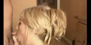 Cute Blonde Blowjob on Webcam - video 1