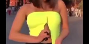 Teen Girl Cuts Off Shirt