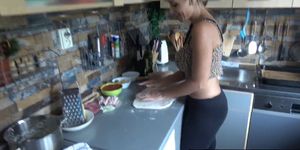Busty Mom Banged In The Kitchen