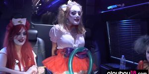 Chemical Burn shows her sexy clown fantasy to Kate (Kate Quigley)