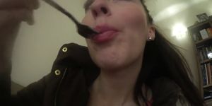 British Girlfriend wants to Tease with her Tongue and Mouth