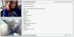 OMEGLE #9: CUM With a Readhead (doggystyle - boobs)