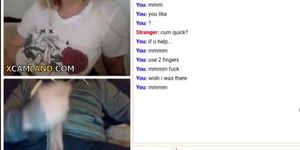 Blondie Teases Omegle Dude