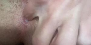 Hot guy shows his pink stretchy asshole closeup