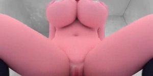 Animated slut with massive tits