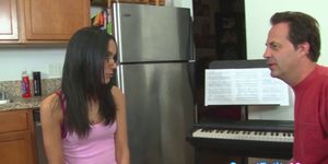 Petite teen fucked after piano class