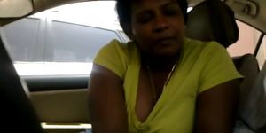 lankan teacher blowjob in the car
