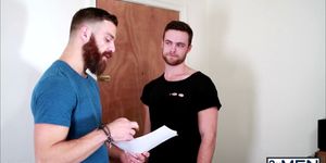 Hairy dudes encounters rough gay sex (Tommy Defendi, Brandon Moore)