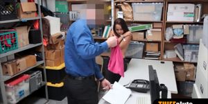Petite latina teen thief humiliated by a LP officer (Esperanza Del Horno)