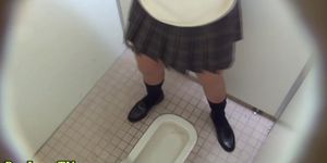 Japanese schoolgirl pees