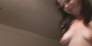 Brunette Crack Whore Gulps Down Dick Point Of View