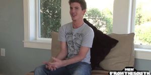 Cock jerking amateur gay masturbates