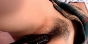 Horny asian teenager cunt licked and vibed in close-up