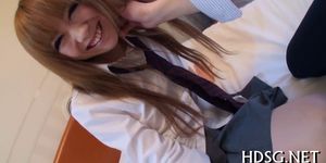 Japanese schoolgirl cums on fingers - video 21