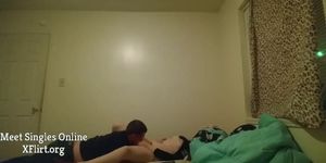 Young Amateur Girl Suck and Fuck Fat Guy in their Bedroom