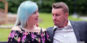 PRIVATE com - Swinging British Wife Misha Mayfair DP'd By Hubby & Buddy!