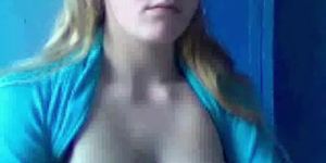 Dutch Blonde Having Fun On Her Webcam