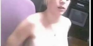 Lovely Pale Blonde immature on Webcam - video 1